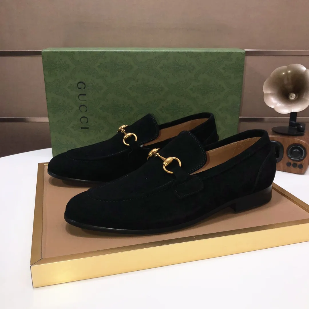 Men's shoes 💰580💰[GUCCI—Gucci] The latest high-end version of Gucci. Official website new model. Available at the same time at counters, the uppers are made of original cowhide imported from Italy/matched with the original special material splicing design concept; "highlight, high-end, grade, extravagance" and exquisite workmanship (original mesh fabric) sole: original factory special outsole size (38-45) (custom-made 45 non-returnable)